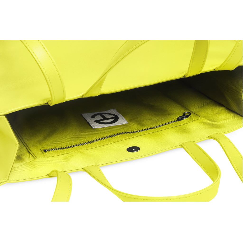 Medium Shopping Bag - Highlighter Yellow - Shopping Bags & Shoppers