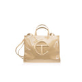 Medium Shopping Bag - Khaki Patent - Shopping Bags & Shoppers