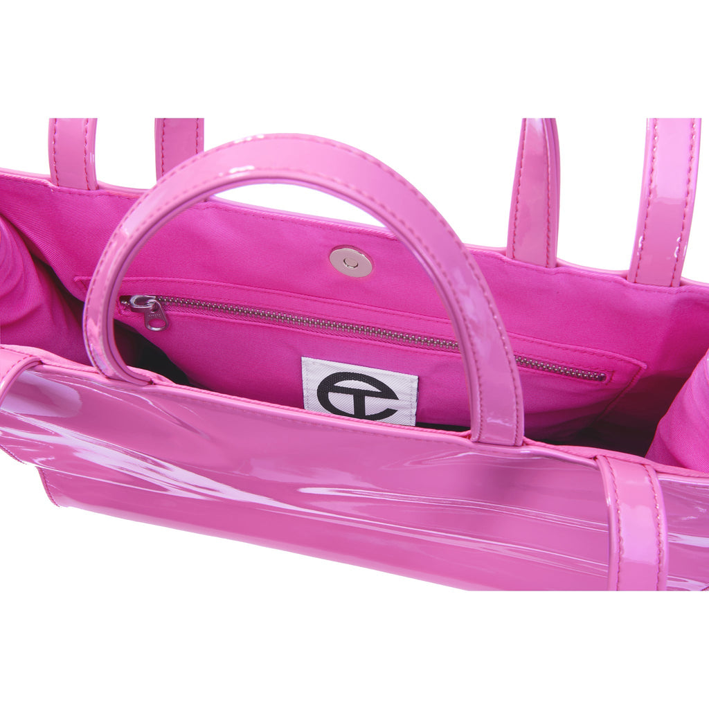 Medium Shopping Bag - Pink Patent - Shopping Bags & Shoppers