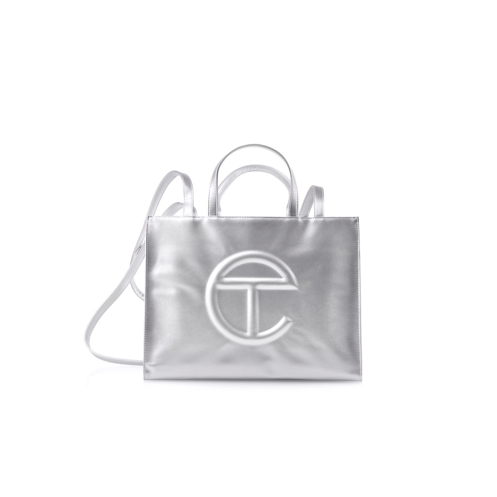Medium Shopping Bag - Silver - Shopping Bags & Shoppers