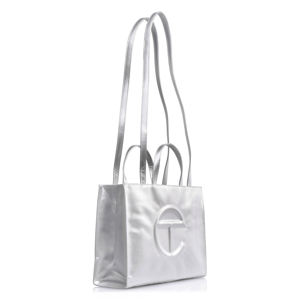 Medium Shopping Bag - Silver - Shopping Bags & Shoppers