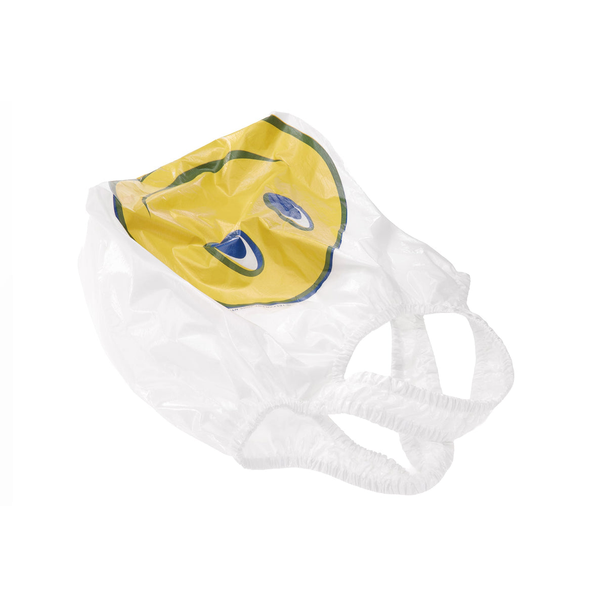 Regular Smiley Face Plastic Bag - White - Plastic Bags