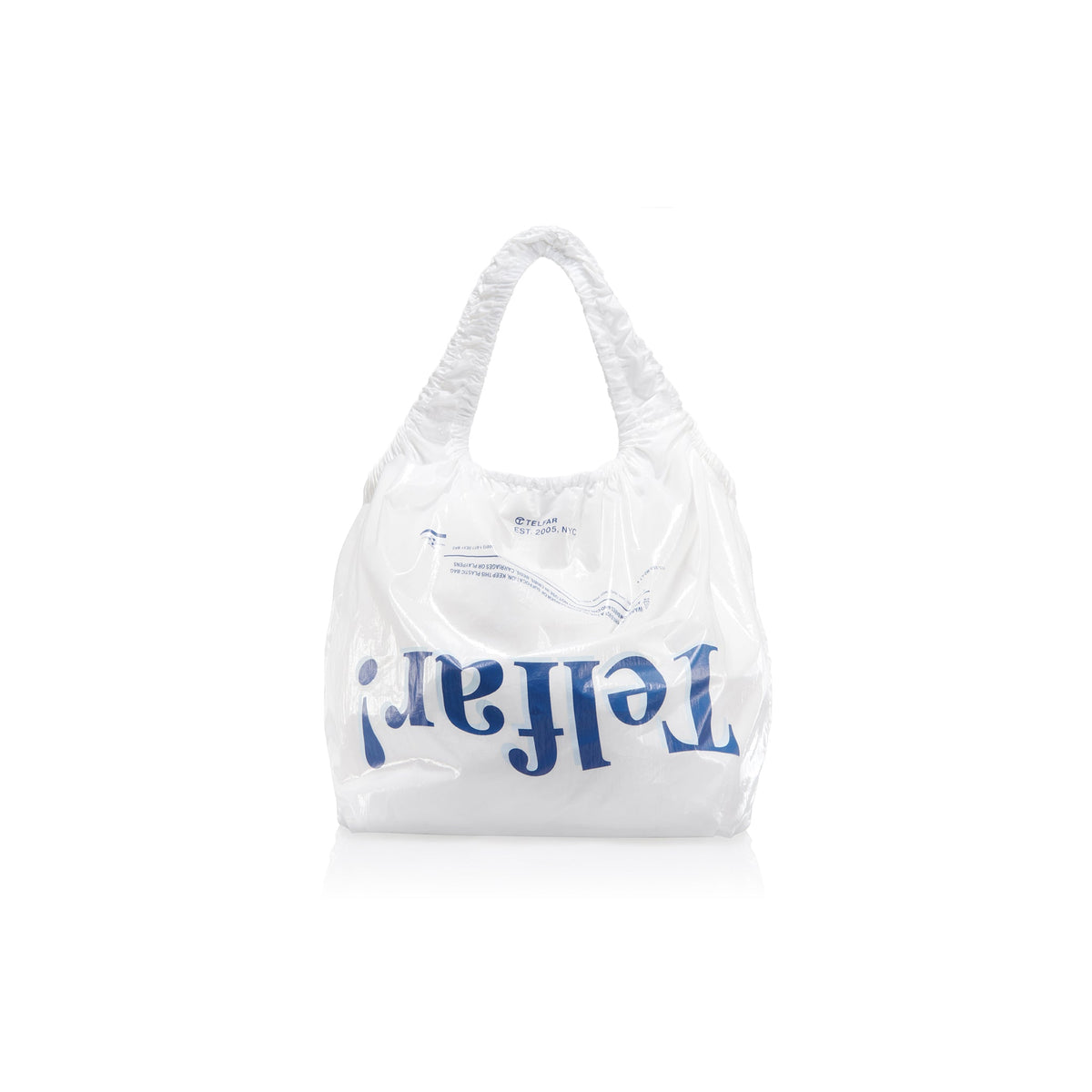 Regular Smiley Face Plastic Bag - White - Plastic Bags