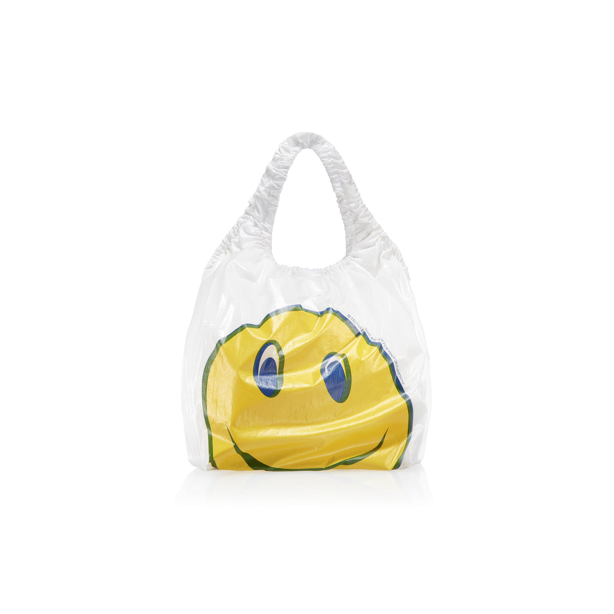 Regular Smiley Face Plastic Bag - White - Plastic Bags
