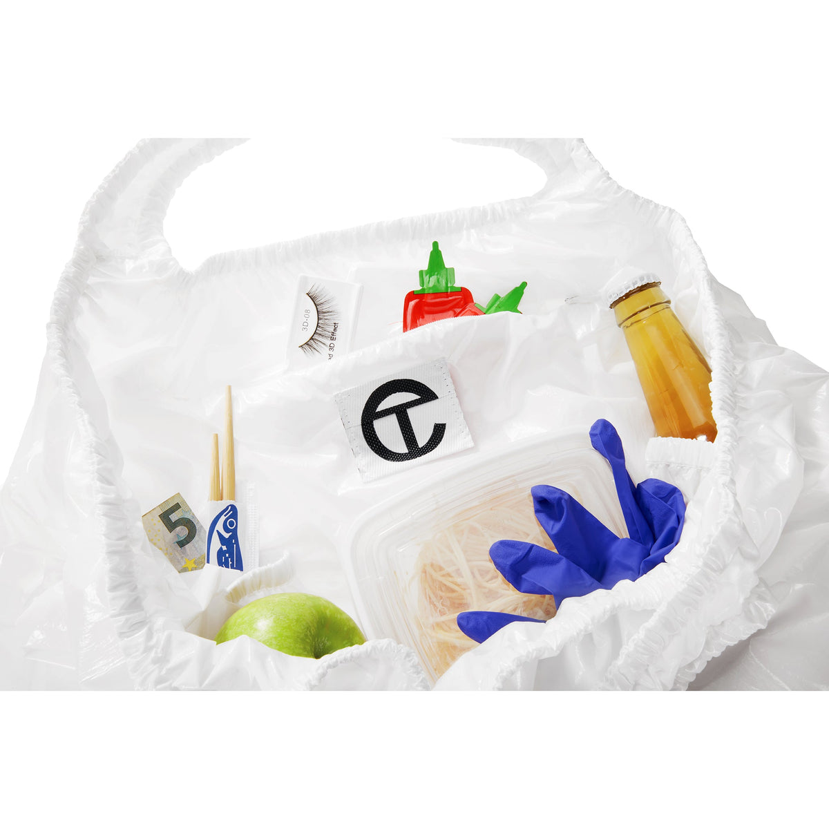 Regular Smiley Face Plastic Bag - White - Plastic Bags
