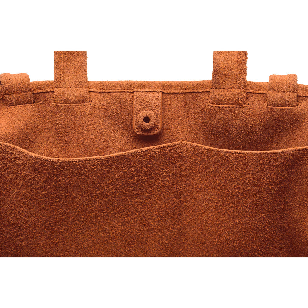 Medium Suede Carry Bag - Rust - Carry Bags