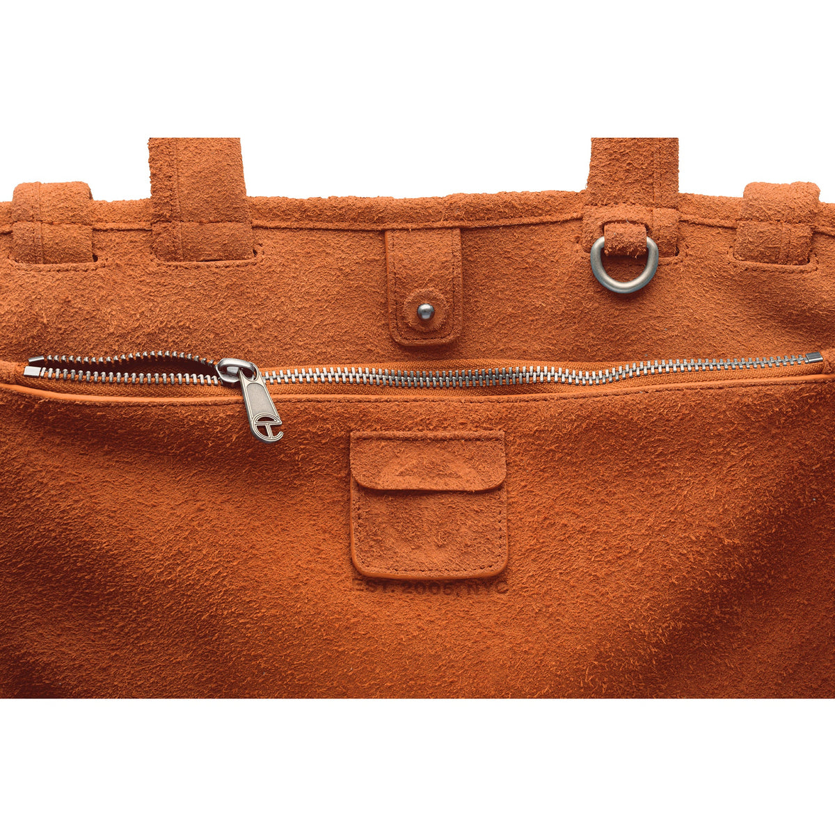 Medium Suede Carry Bag - Rust - Carry Bags