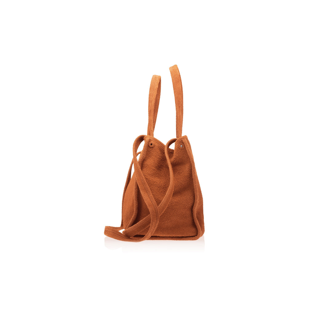 Medium Suede Carry Bag - Rust - Carry Bags