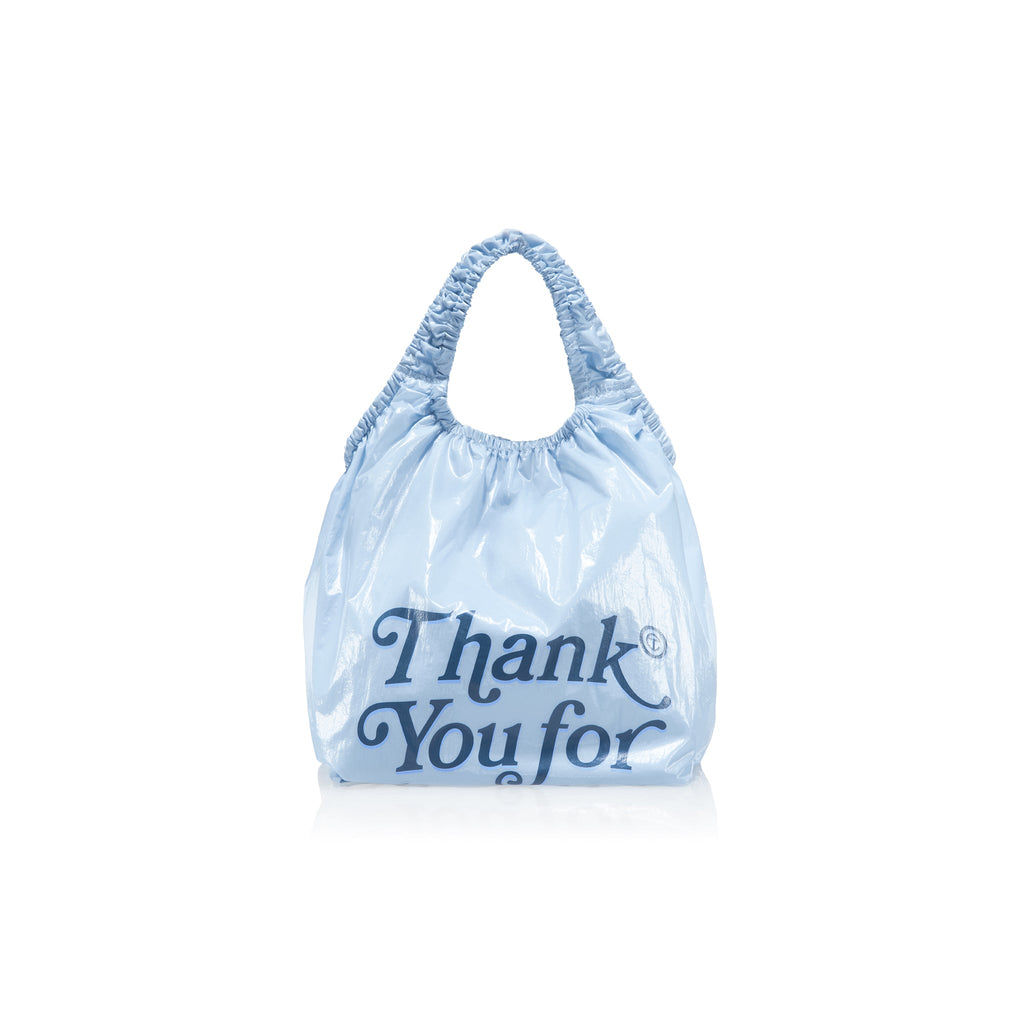 Regular Thank You Plastic Bag - Baby Blue - Plastic Bags