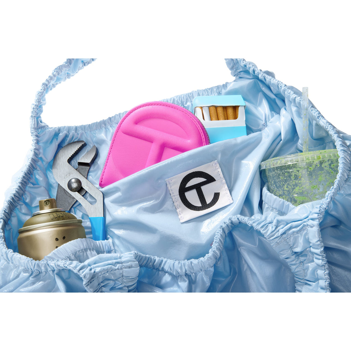 Regular Thank You Plastic Bag - Baby Blue - Plastic Bags