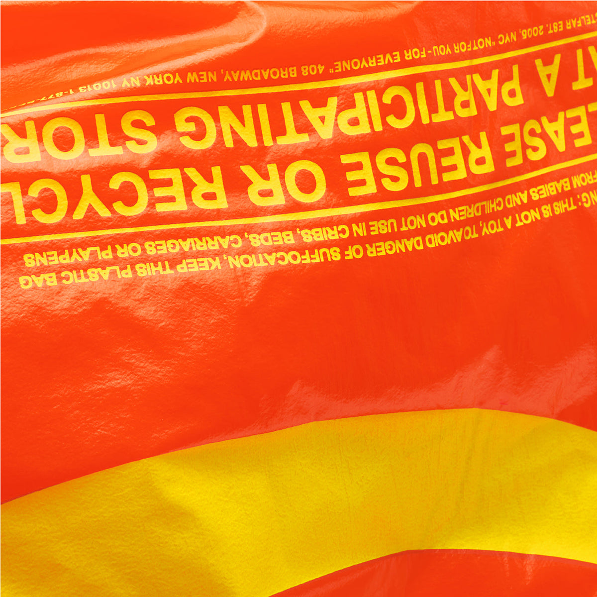 Regular Laundry Bag - Orange - Plastic Bags