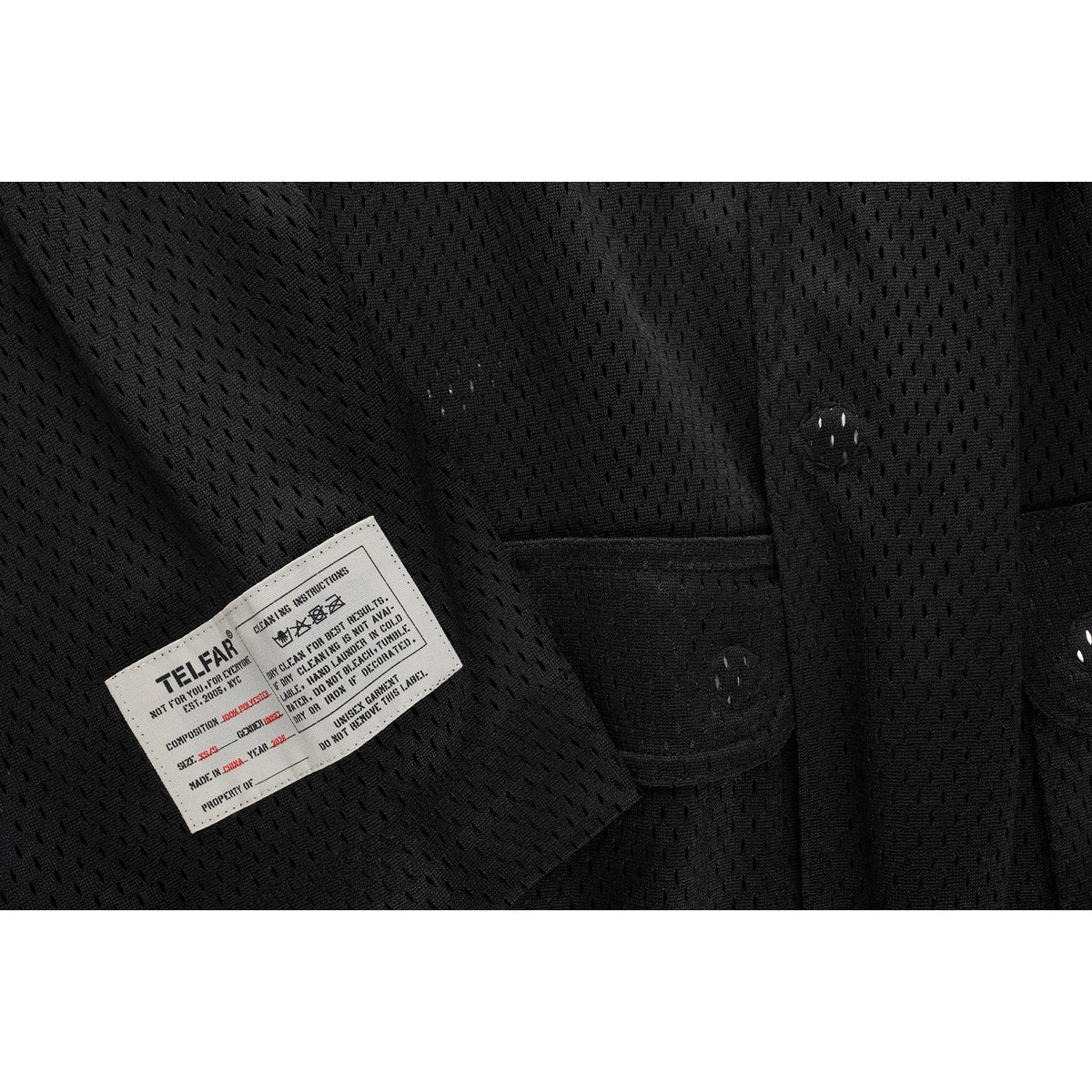 Mesh Cargo Blazer - Black - Jackets & Outerwear