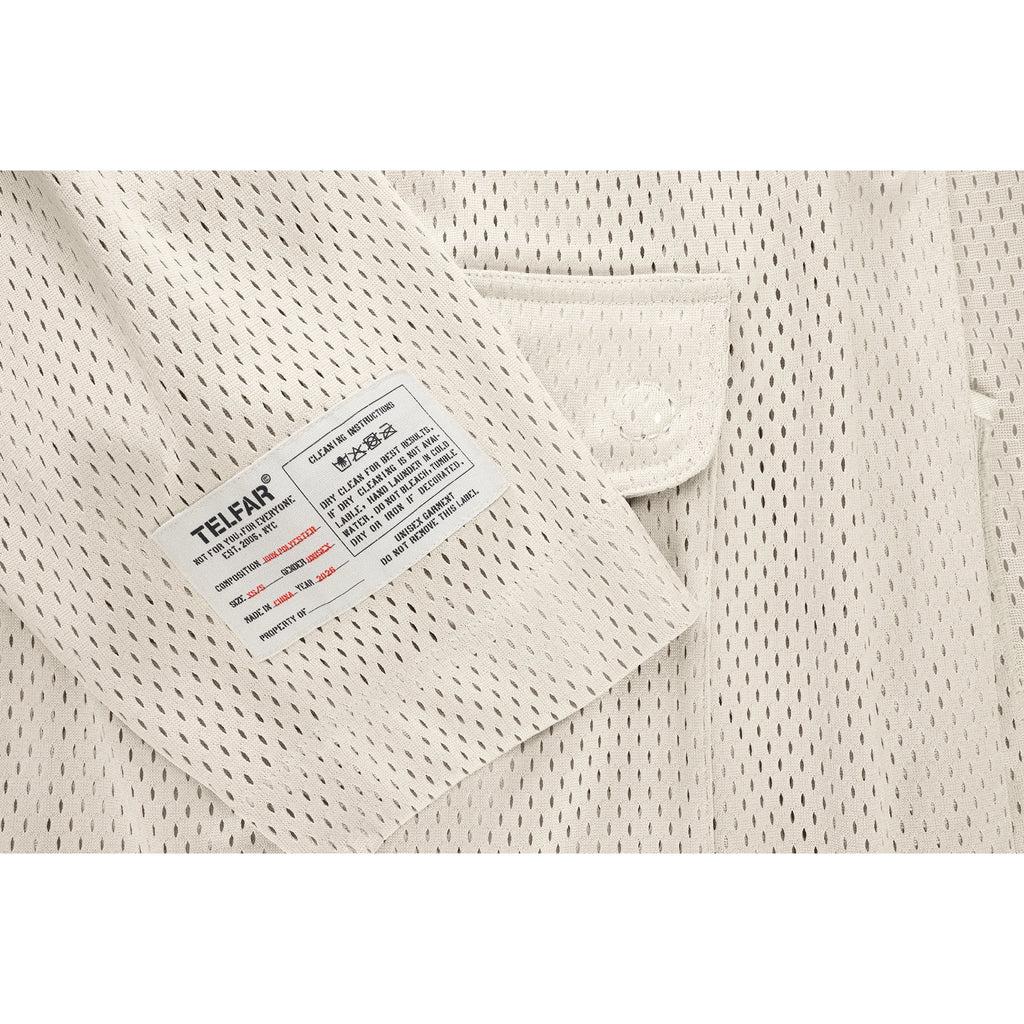 Mesh Cargo Blazer - Bone - Jackets & Outerwear