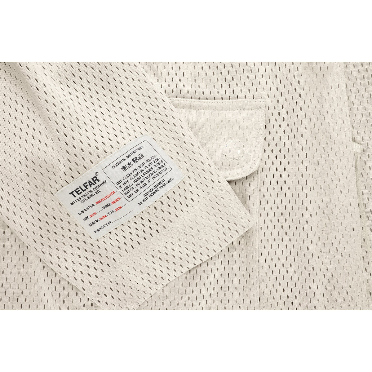 Mesh Cargo Blazer - Bone - Jackets & Outerwear