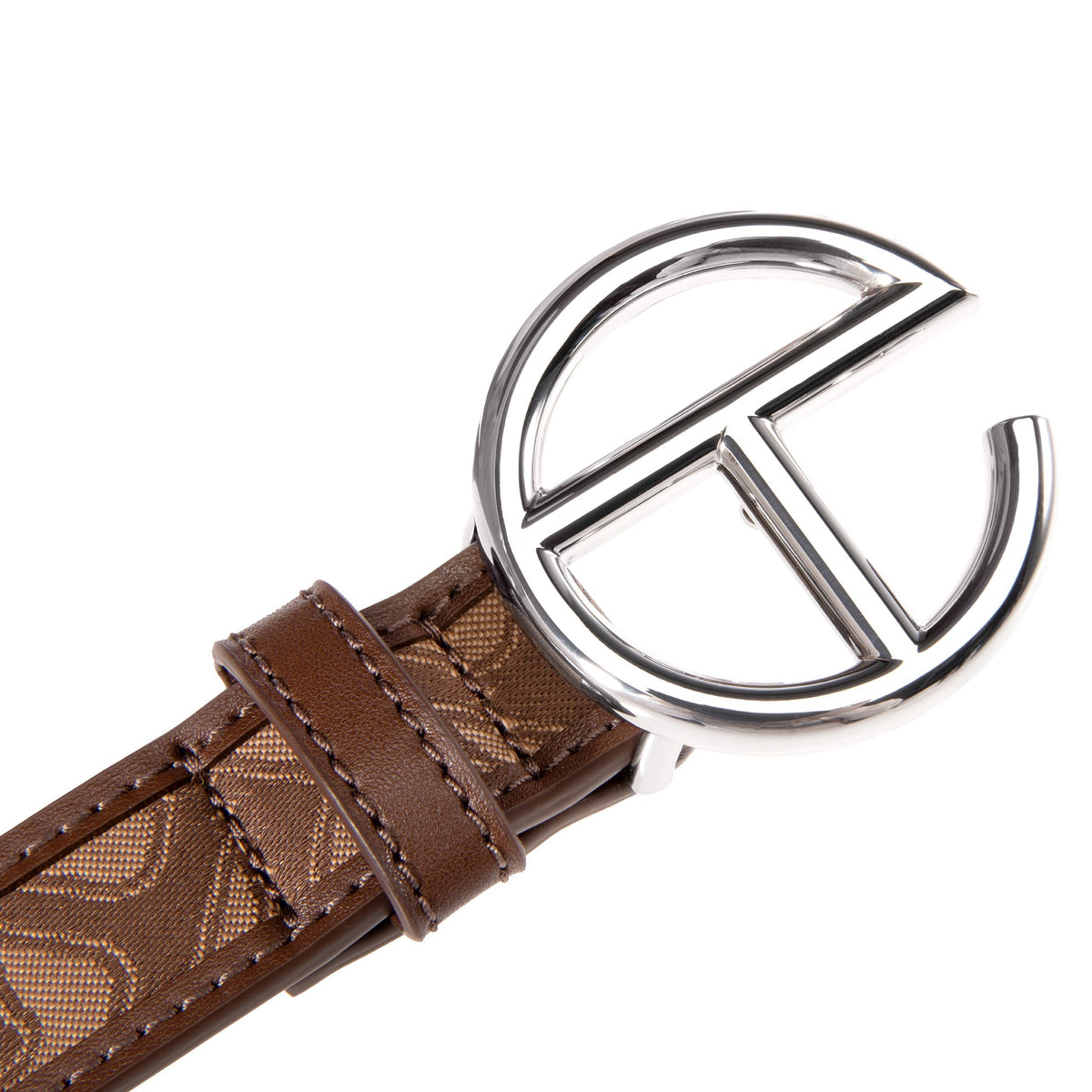 Jacquard Logo Belt - Chocolate Monogram - Belts