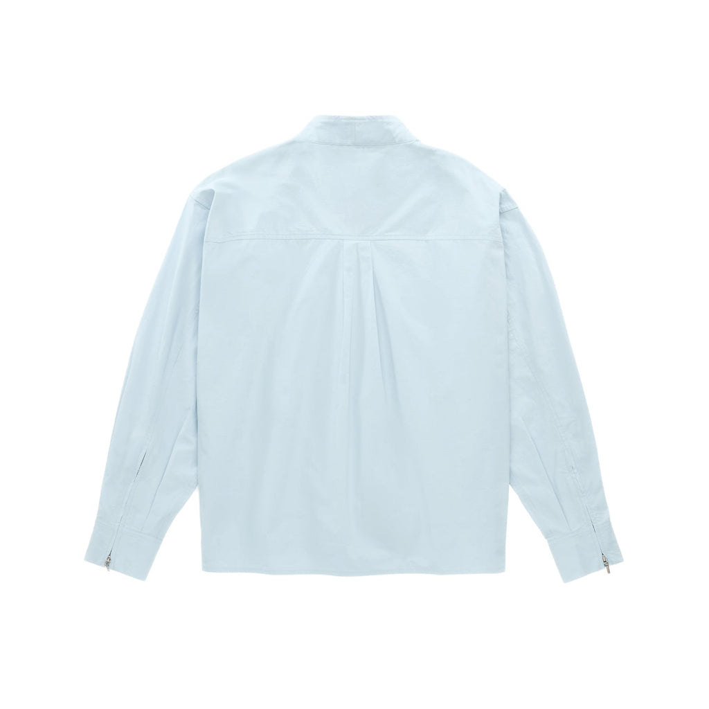 Moto Zip Shacket - Light Blue - Tops & T-Shirts