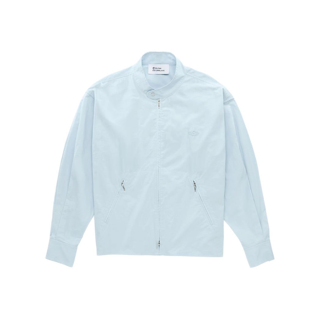 Moto Zip Shacket - Light Blue - Tops & T-Shirts