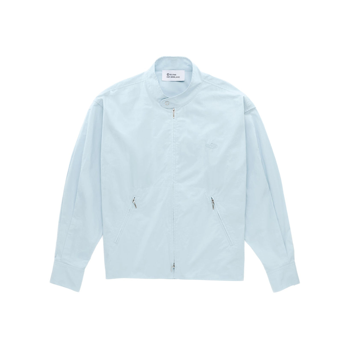 Moto Zip Shacket - Light Blue - Tops & T-Shirts