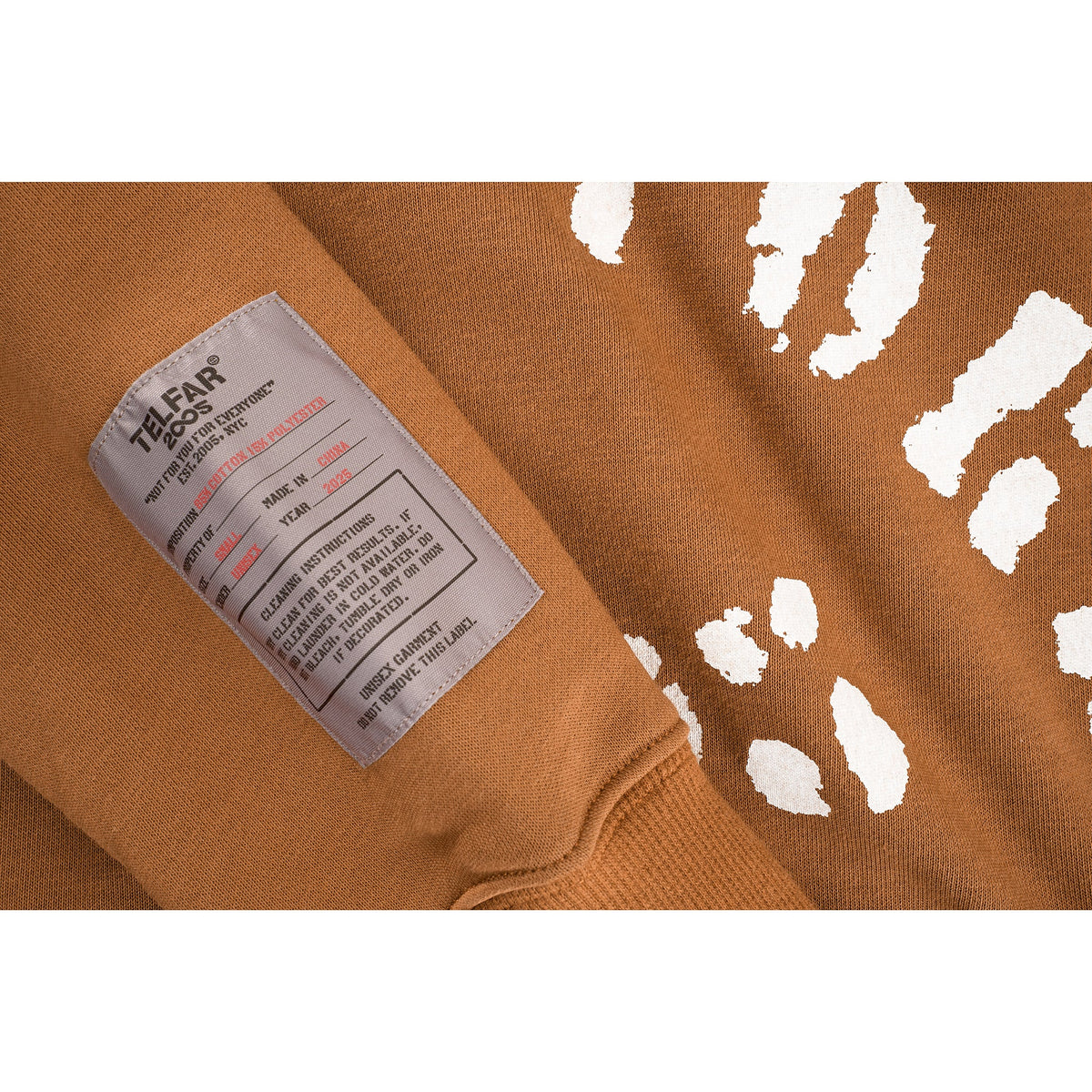 Telfar NYC Crop Zip Up Hoodie - Brown - Sweaters & Hoodies