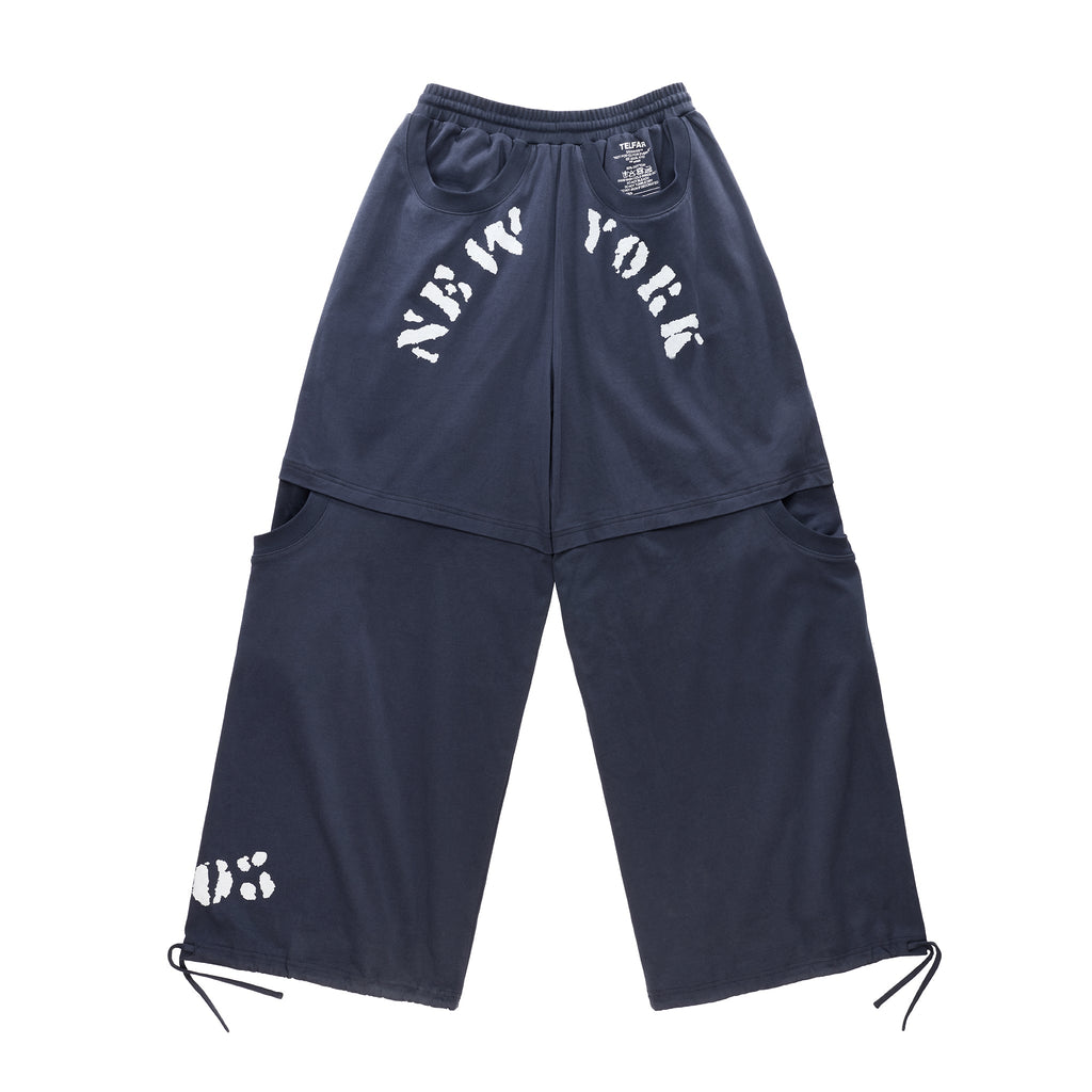 Telfar NYC T-Shirt Bomber Pant - Navy - Jackets & Outerwear