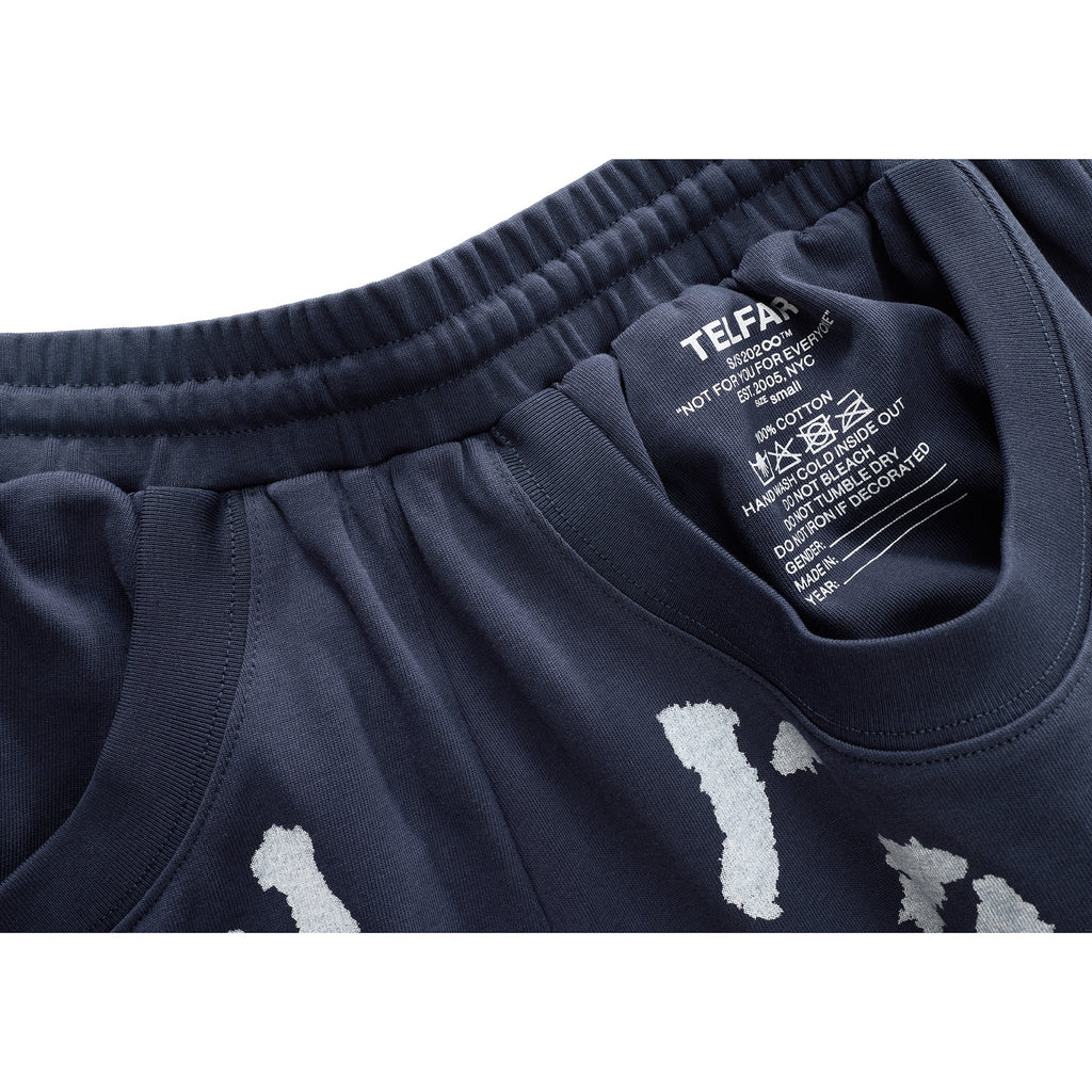 Telfar NYC T-Shirt Bomber Pant - Navy - Jackets & Outerwear