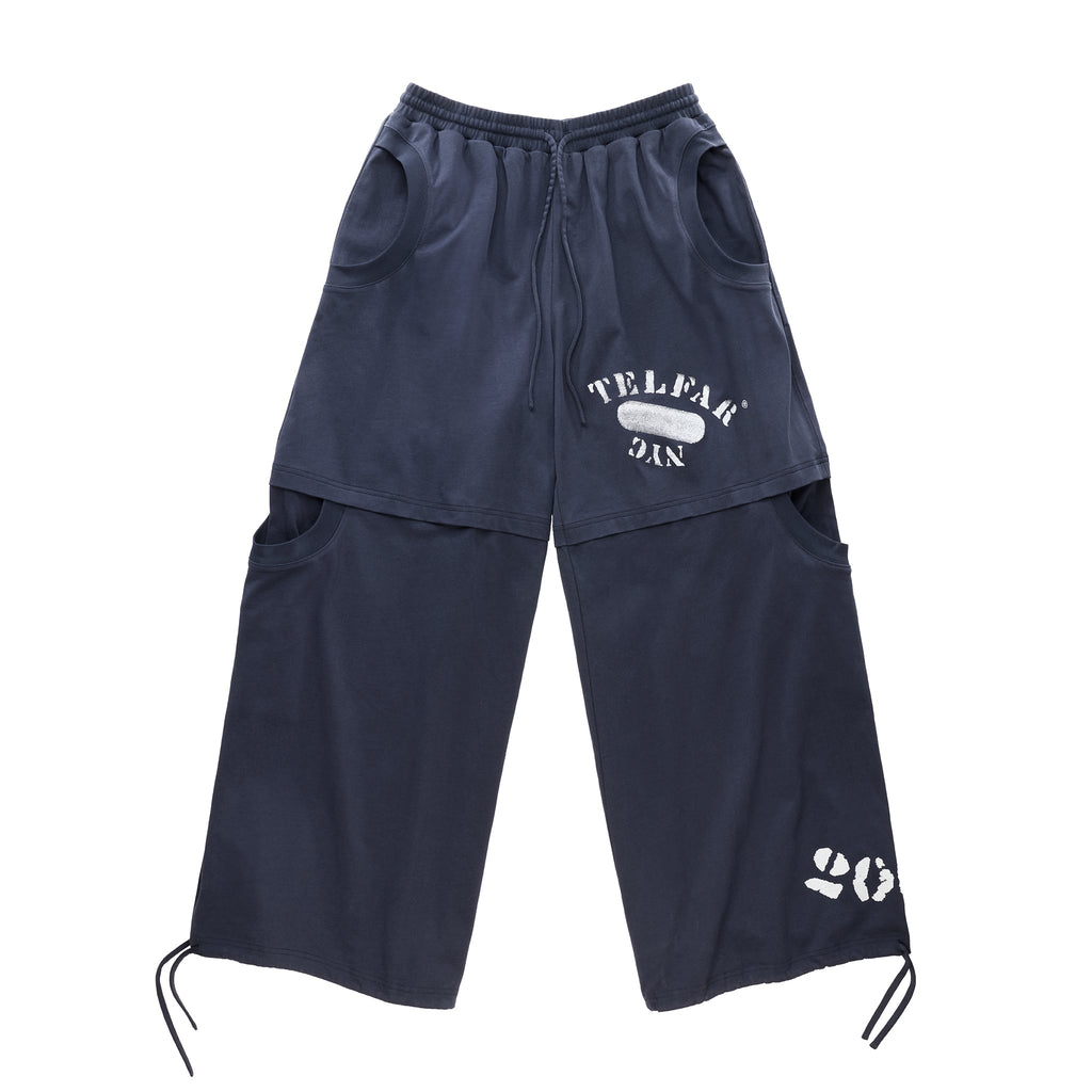 Telfar NYC T-Shirt Bomber Pant - Navy - Jackets & Outerwear