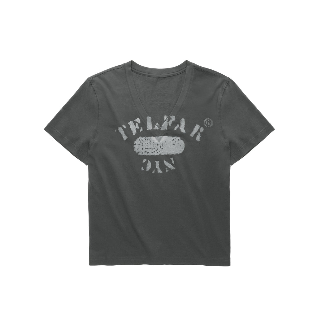 Telfar NYC V Neck T - Black - Tops & T-Shirts