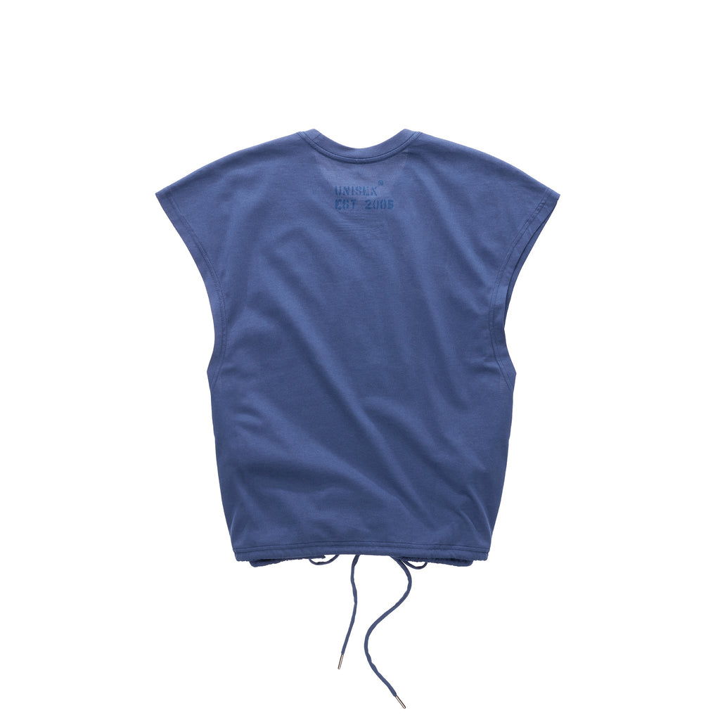 Telfar NYC Wrap Top - Navy - Tops & T-Shirts
