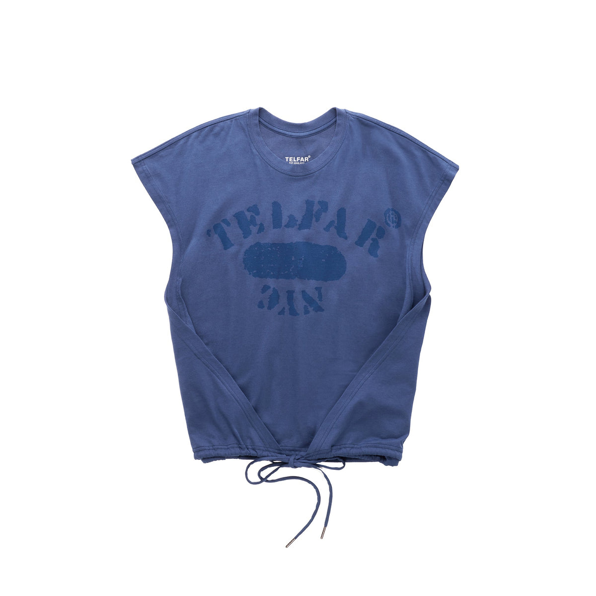 Telfar NYC Wrap Top - Navy - Tops & T-Shirts