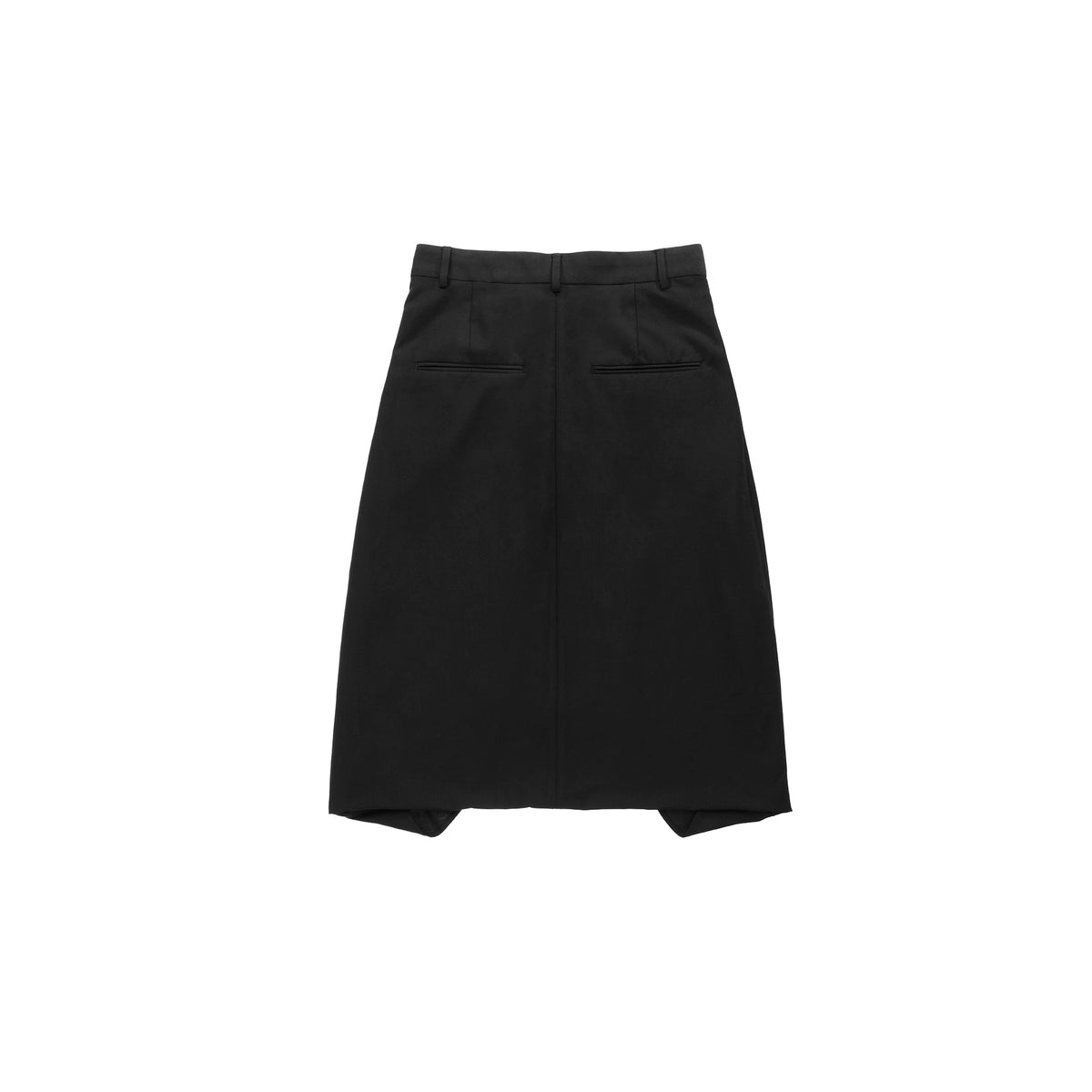 Pleated Wrap Short - Black - Pants & Shorts