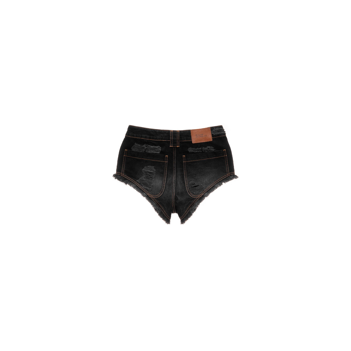 Poom Poom Jean Short - Distressed Black - Pants & Shorts