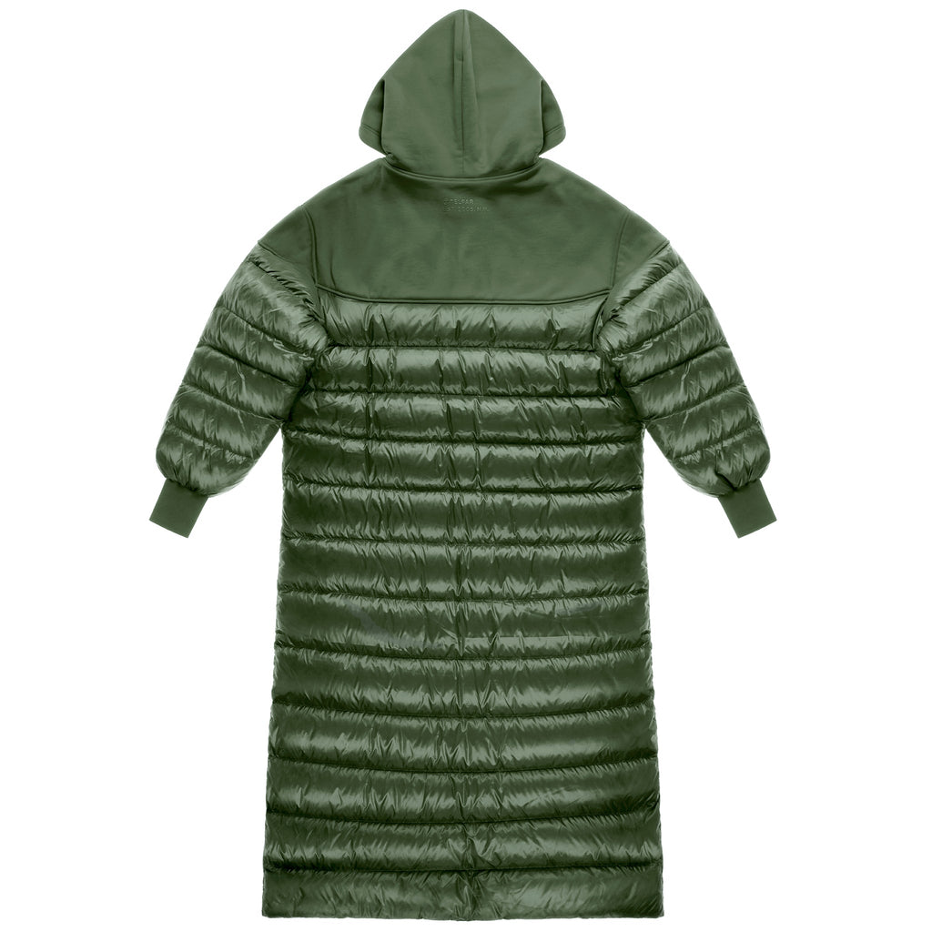 Puff Hoodie Coat - Green - Sweaters & Hoodies