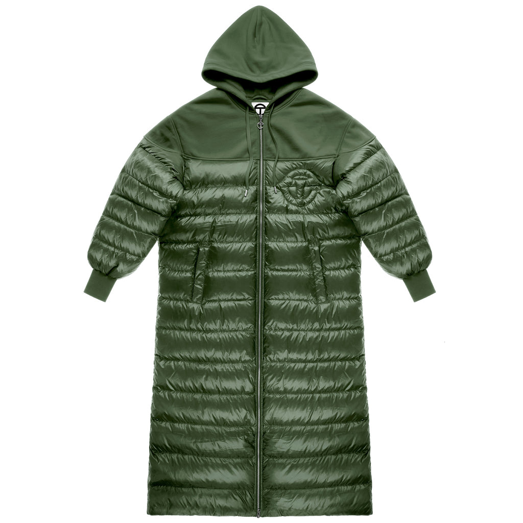 Puff Hoodie Coat - Green - Sweaters & Hoodies