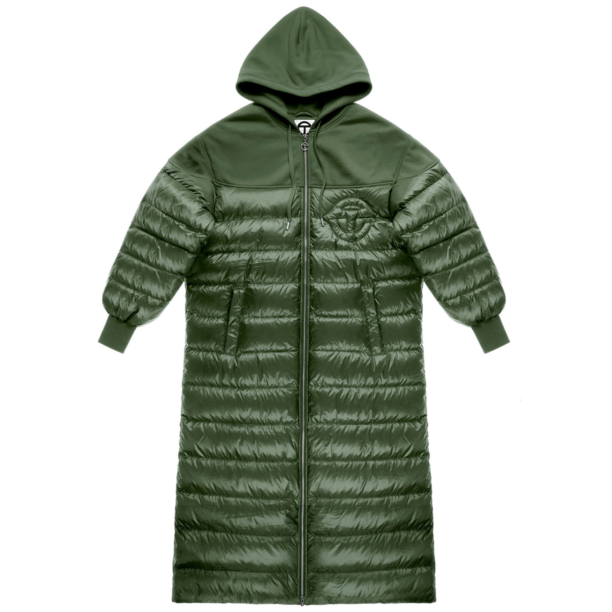 Puff Hoodie Coat - Green - Sweaters & Hoodies