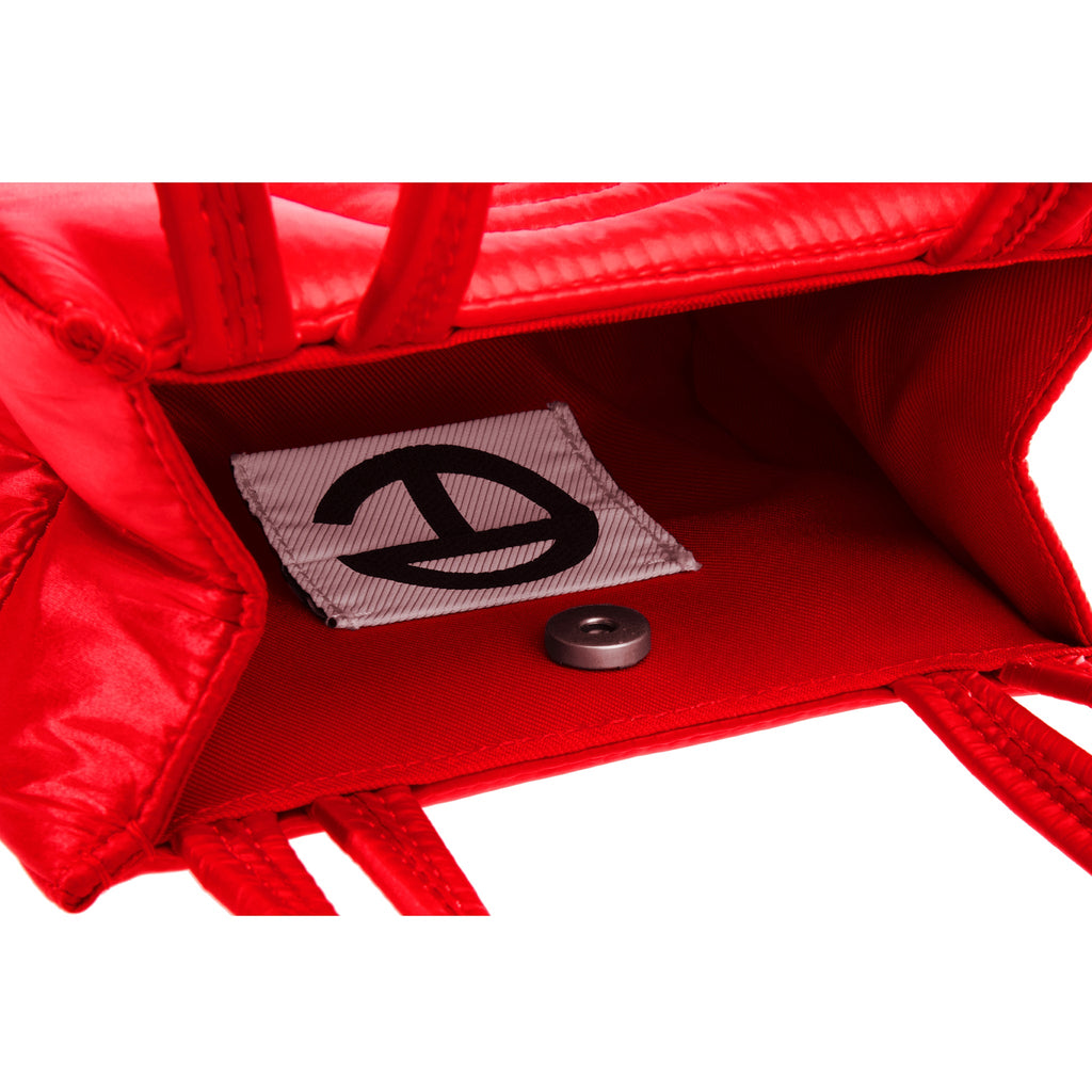 Small Puff Shopper - Red - Shopping Bags & Shoppers