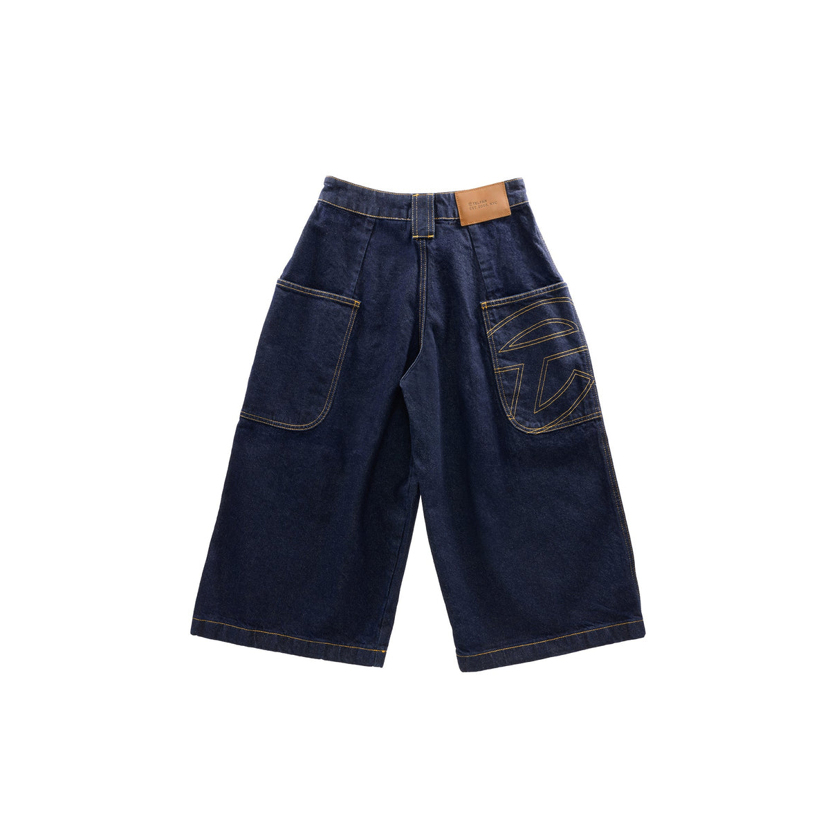 Raw Baggy Jean Short - Blue - Pants & Shorts