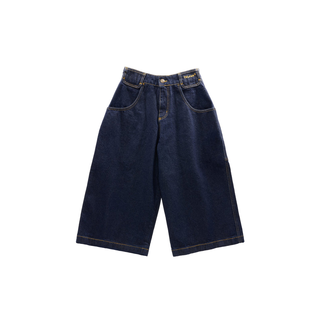 Raw Baggy Jean Short - Blue - Pants & Shorts