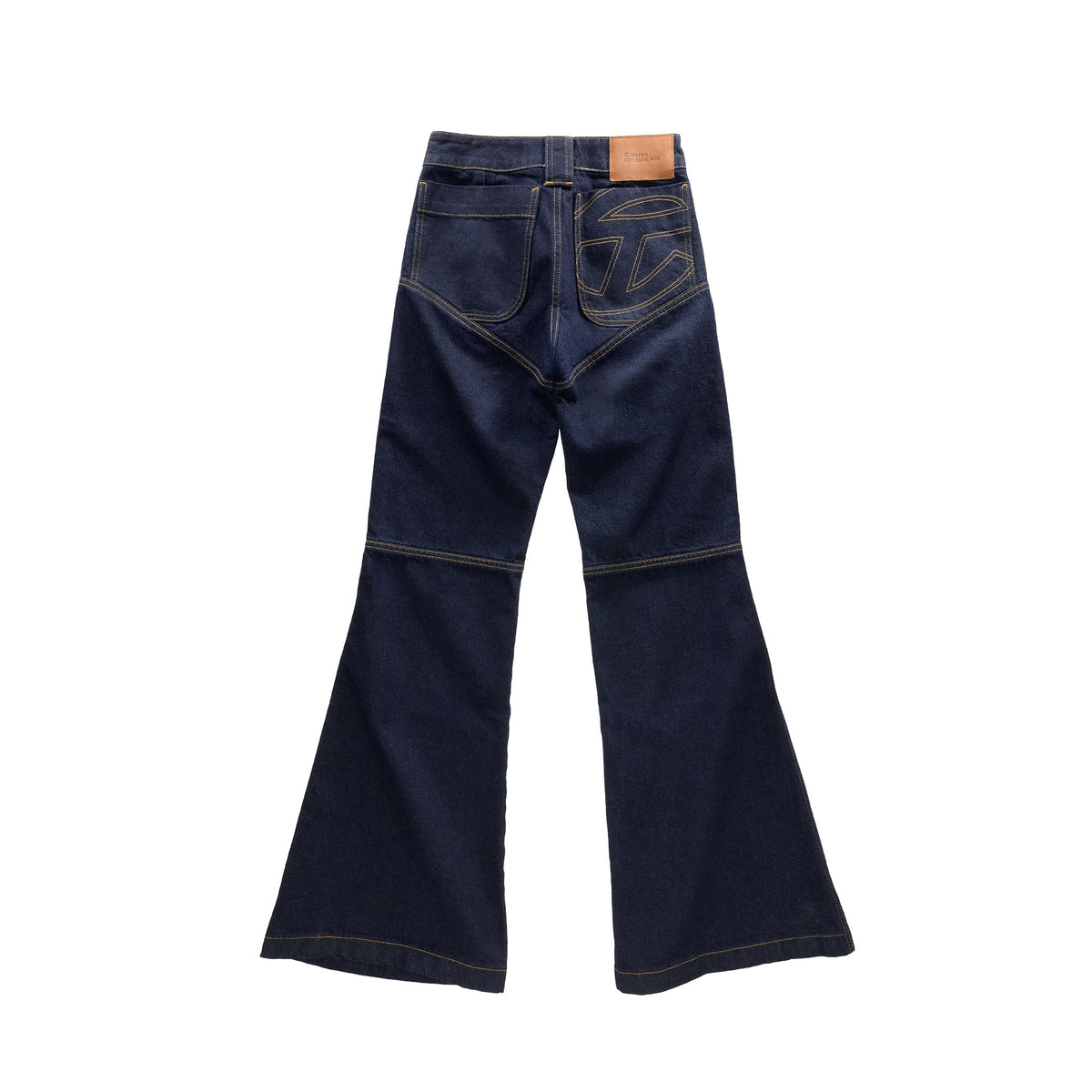 Raw Bell Bottom Jean - Blue - Pants & Shorts