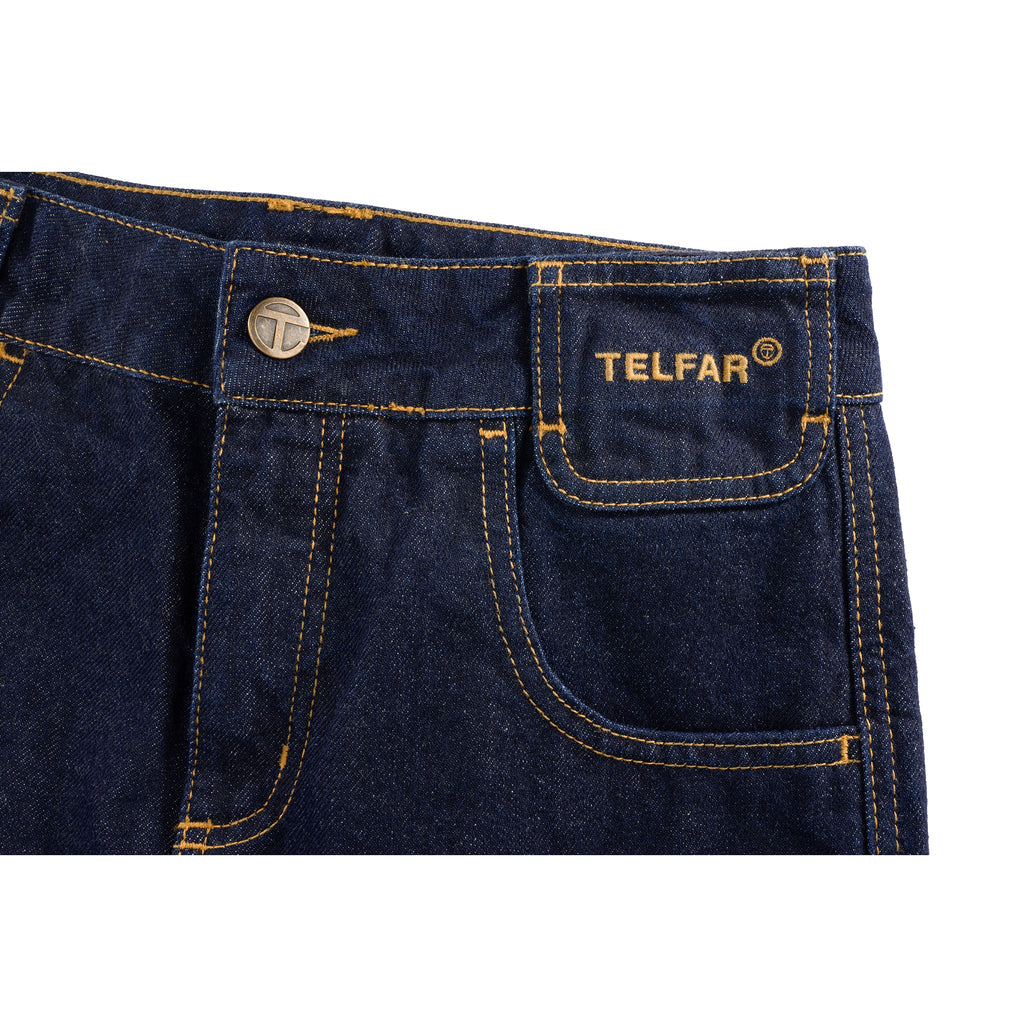 Raw Bell Bottom Jean - Blue - Pants & Shorts