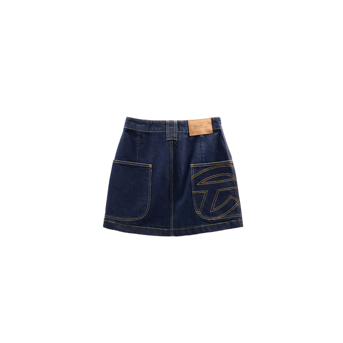 Raw Short Jean Skirt - Blue - Dresses & Skirts