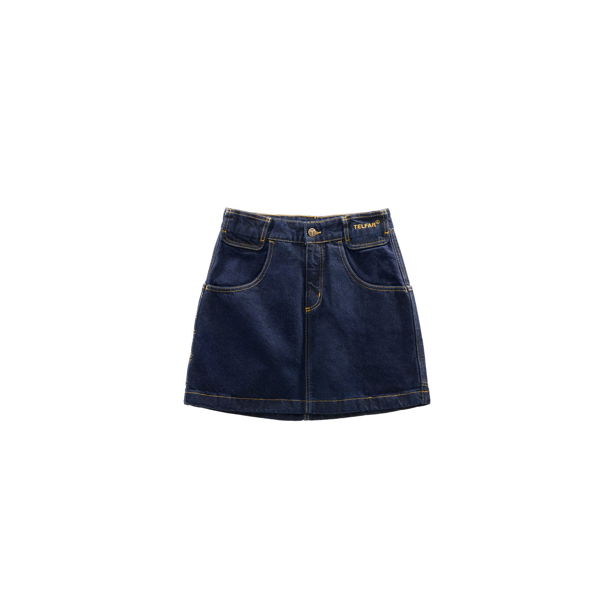 Raw Short Jean Skirt - Blue - Dresses & Skirts