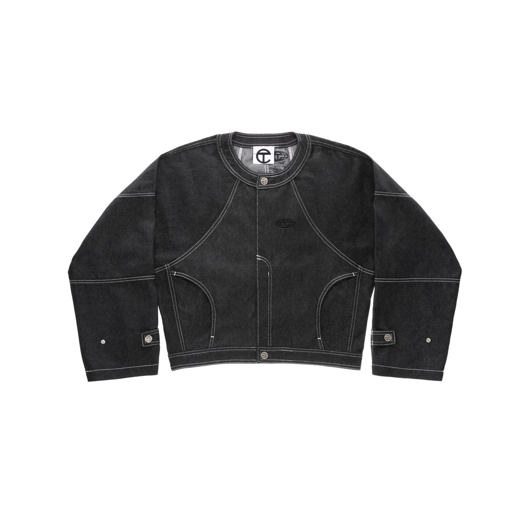 Sharkskin Denim Racer - Black - Tops & T-Shirts