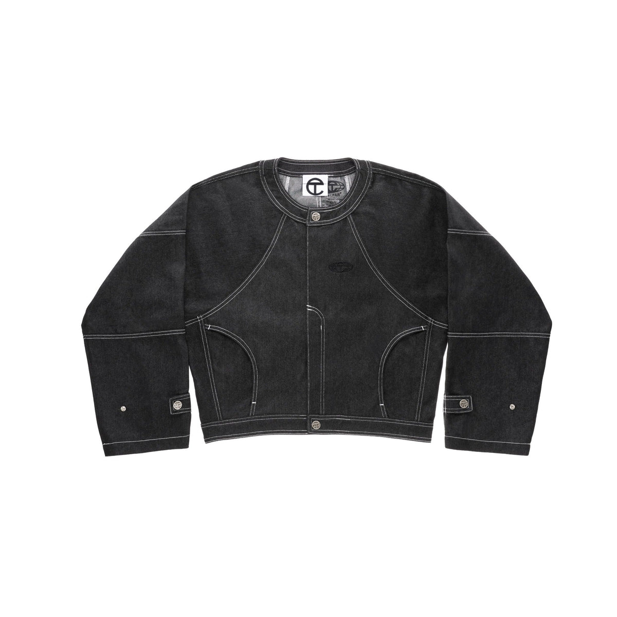Sharkskin Denim Racer - Black - Tops & T-Shirts