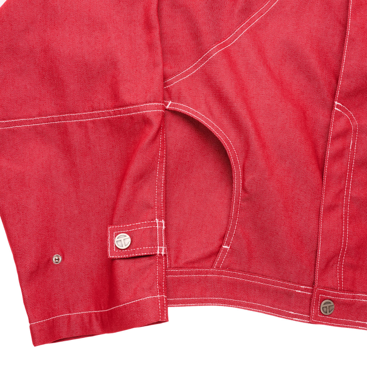 Sharkskin Denim Racer - Red - Tops & T-Shirts