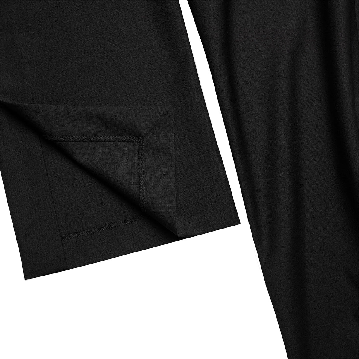 Straight Leg Split Trouser - Black - Pants & Shorts