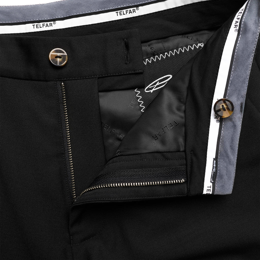 Straight Leg Split Trouser - Black - Pants & Shorts