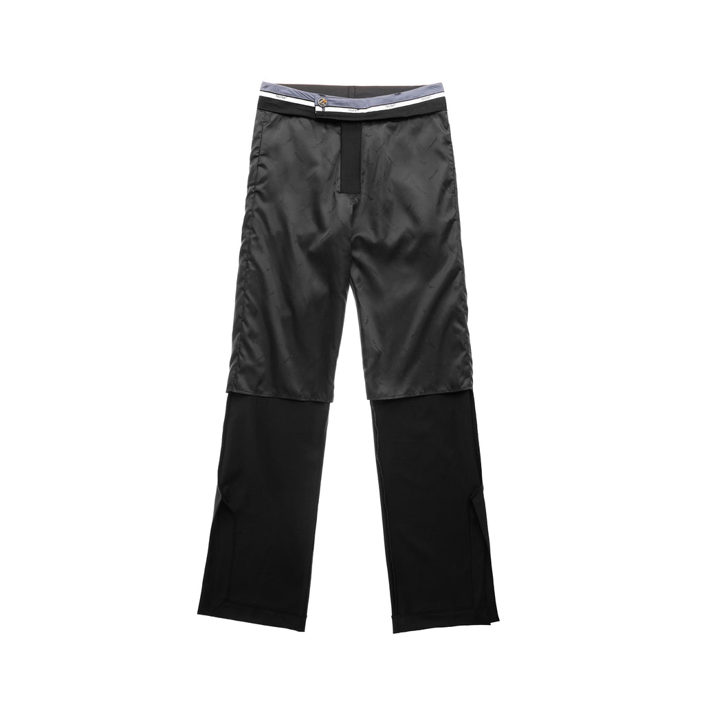 Straight Leg Split Trouser - Black - Pants & Shorts