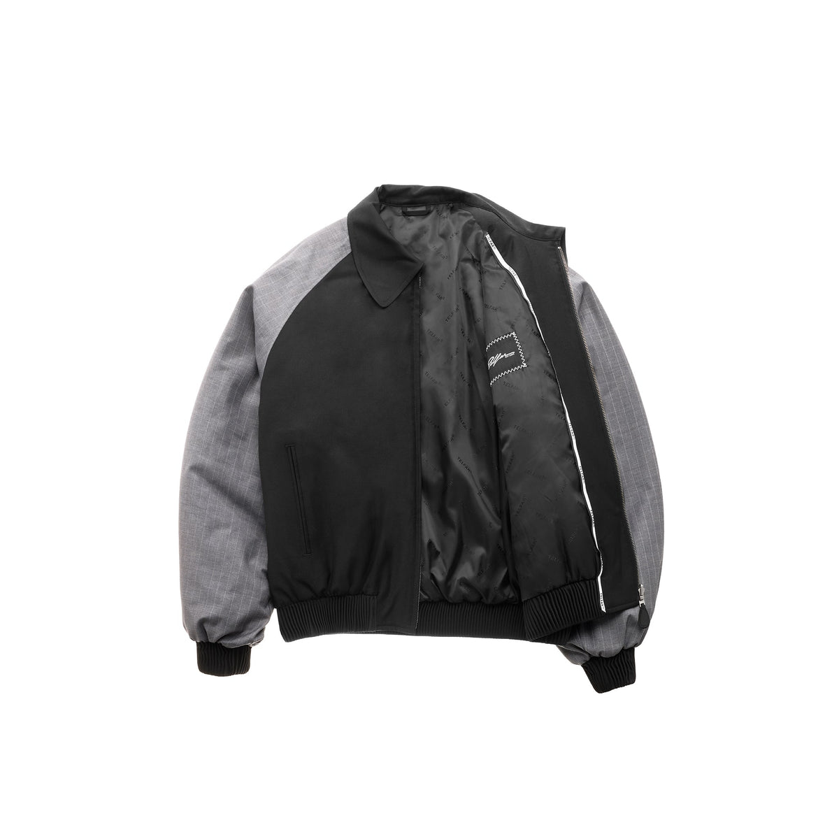 Reversible Varsity Suit Jacket - Black/Grey/White - Jackets & Outerwear