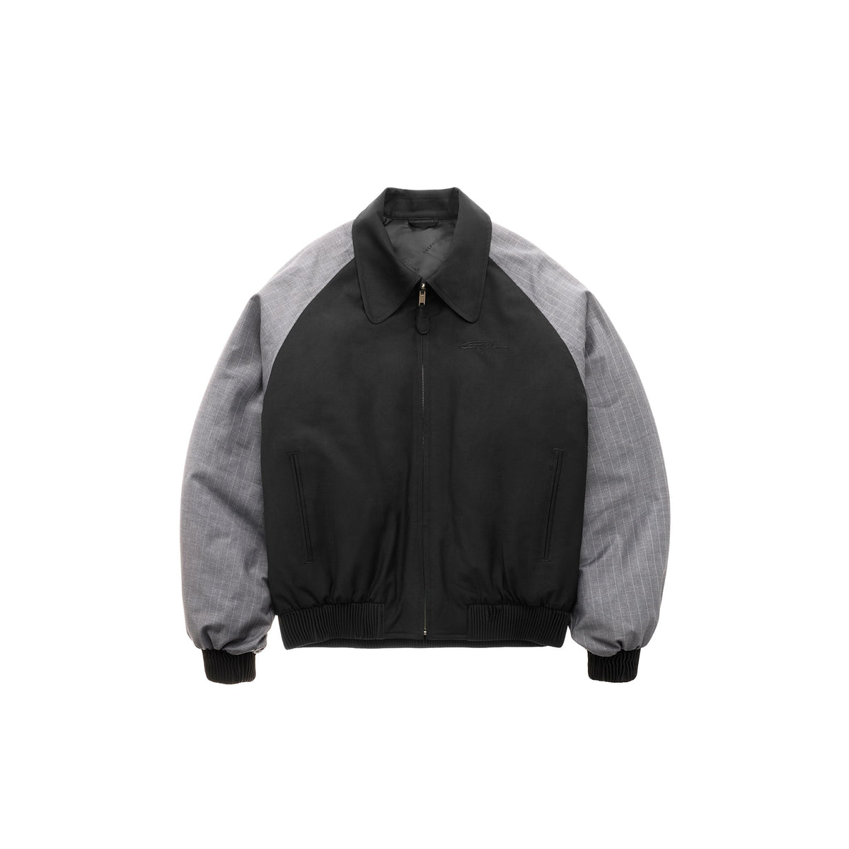 Reversible Varsity Suit Jacket - Black/Grey/White - Jackets & Outerwear