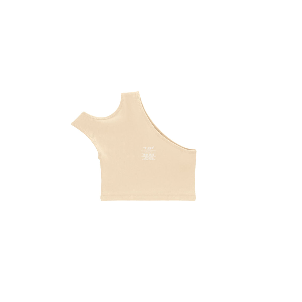 Cropped Half Tank - Cream - Tops & T-Shirts